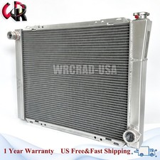 2 Rows Universal Full Aluminum Radiator Fit Chevy GM  26