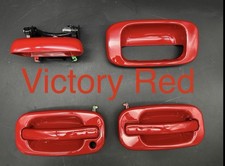 99 01 02 03 04 05 06 Silverado Sierra Victory Red Door Handle Set + Tailgate picture