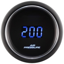 52mm Digital Air Pressure Gauge 200 PSI Blue & Red LED Air Ride Suspension picture