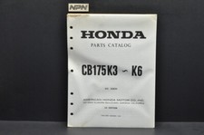 Vtg 1969-72 Honda CB175 K3-K6 Super Sport 175 Parts Catalog Manual 1st Ed picture