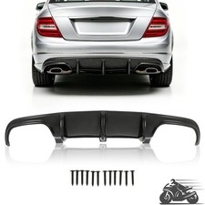 Lower Rear Diffuser Bumper Lip Shark Fin For Mercedes-Benz W204 C-Class 2008-11 picture
