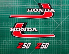 1976 76'  Z50 RED 4pc tank + sidecover decals stickers minibike graphic Adhesive picture