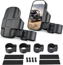 Nilight UTV Side Mirrors Offroad Rear View Mirrors, Universal Fits White picture