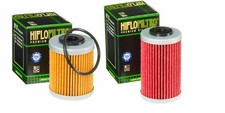 (1 SET) HiFlo Filtro Oil Filters Long/Short HF155 HF157 KTM 250 400 450 520 525 picture
