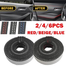 2/4/6x 2M PU Leather Car Dashboard Decor Line Strip Sticker Trim Accessories USA picture