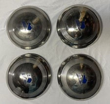 Vintage 1940 Ford Standard Car & 1940-41 Ford Pickup Dog Dish Hubcaps  picture