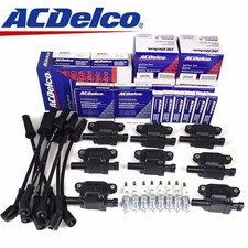 8 PACK Fit AcDelco UF413 Ignition Coil 41-110 Spark Plug 9748UU Wire. GMC OEM picture