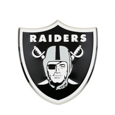 AUTHENTIC NFL OAKLAND RAIDERS Auto Car Truck SUV VAN  Real Chrome Metal Emblem picture