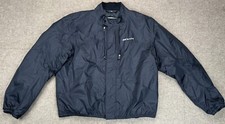 REV'IT Tornado HV Men's Black Full Zip Windbreaker Motorcycle Jacket Size 58 picture