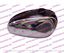 BSA A65 L THUNDERBOLT 4 GALLON BLACK PAINTED CHROME PETROL TANK 1968-70/COMPATIB picture