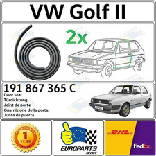 1983-1992 Volkswagen Golf MK2 Door Seal Weatherstrip 2 Piece Set, 2-Door picture