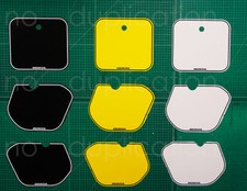86' 1986 85' 1985 CR 125, 250, 500 3pc THICK number plate decals stickers picture
