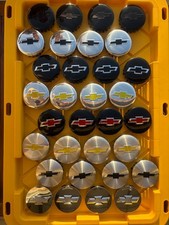 4PC Chevy 83mm Wheel Center Rim Hub Caps Chevrolet Tahoe Suburban Silverado 1500 picture