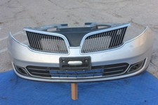 13-16 LINCOLN MKS FRONT BUMPER GRILL FOG LIGHT CHROME TRIM GENUINE OEM SILVER picture