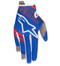 ALPINESTARS RADAR GLOVES BLUE/RED SIZE SMALL 482-7173-S picture