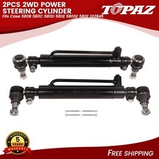 2Pcs 2WD Power Steering Cylinder For Case 580B 580C 580D 580E 580SE 580E D12845 picture