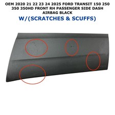 2020 21 22 23 24 2025 Ford Transit 150 250 350 right side dash airbag BLACK picture