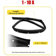 1-10 Rubber Front Engine Hood Weatherstrip Seal Black Fit Honda Accord 2018-2022 picture