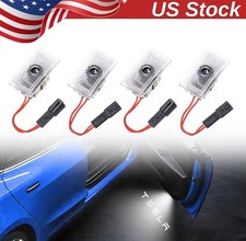 OEM-Replace White LED 4Pcs Side Door Courtesy Lights Fits Tesla Model S X 3 Y picture