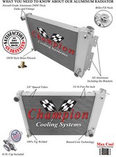 4 Row AAR Champion Radiator for 1967 - 1969 Chevrolet Camaro Big Block V8 Engine picture