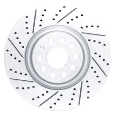 For Volkswagen Jetta 19-26 DFC Drilled & Slotted Front Driver Side Brake Rotor picture