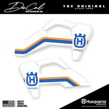 Officially Licensed Husqvarna White Heritage Design Replica Rad Shroud Graphi... picture