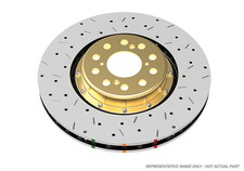 DBA for 08-17 Mitsubishi Evo X Front Drilled & Slotted 5000 Series 2 Piece Rotor picture
