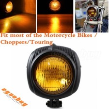 12V Retro Motorcycle Headlight Front Lamp Sealed For Harley Sportster Wide Glide picture