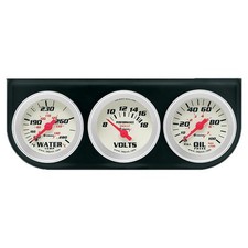 EQUUS 2.0 Dia Triple Gauge Set w/Black Panel- E8200 picture