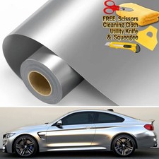 Premium Satin Matte Chrome Metallic Vinyl Film Wrap Sticker Air Bubble Free picture