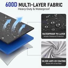 600D Kayak Cover Waterproof Kayak Covers for Outdoor Storage 9.3–10.5 ft picture