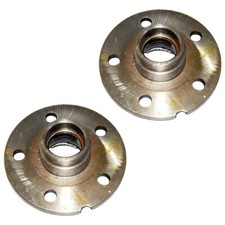 CJ Classics 5-Lug Brake Drum Hub Front Pair Mustang 1965-1968 picture