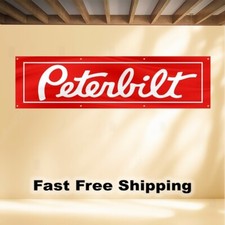 PETERBILT 2'X8' BANNER FLAG MACK TRUCK 18 WHEELER picture