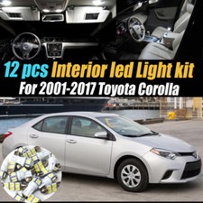 12Pc Super White Interior LED Light Bulb Kit Pack for 2001-2017 Toyota Corolla picture