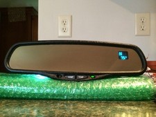 Gentex 177 Auto-dim Mirror with Compass and Temp-Two Line Display FREE WireCover picture