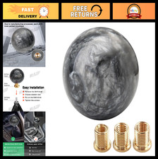 Marble Style Round Shift Knob - Universal Fit for 5 & 6 Speed Manual/Auto, 3 Ada picture