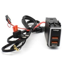 For Nissan Dual USB Ports Phone Fast Charger QC3.0 w/ LED Digital Voltmeter picture