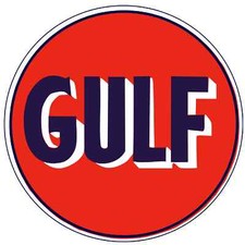 GULF Oil Gasoline Vinyl Sticker Decal 10
