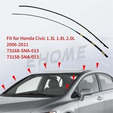 For 2006-2011 HONDA CIVIC Molding L&R Drip Side Set 73168-SNA-013 73158-SNA-013 picture