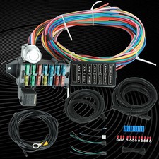 Universal 12-14 Circuit Wiring Harness 14 Fuse GXL COPPER WIRE picture