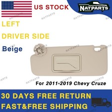 11-19 chevy cruze Left Driver Side Sun Visor beige 84126657 picture