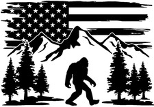 X2 BIGFOOT Mountain Window Decal Wrangler JL  (4 Door) 2018 – 2023 2-Pack picture