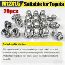 M12x1.5 Wheel Lug Nuts20PCS 21mm Hex, Fits Camry Corolla RAV4 Tacoma ES350 IS300 picture