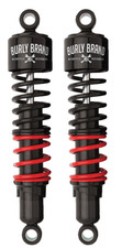 Burly Brand - B28-1252 - Stilleto Shocks, 12.5in. - Black/Red picture