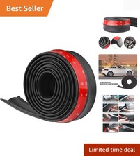 Universal 2.5M Black Car Front Bumper Spoiler Lip Splitter - Easy Installation picture