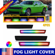 4x Dynamic RGB LED Side Marker Lights For 2015-2023 Dodge Challenger Front+Rear picture