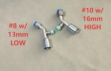 A/C Fittings Beadlock 45 Degree w/ Service Ports #8 13mm LOW #10 16mm HIGH Std picture