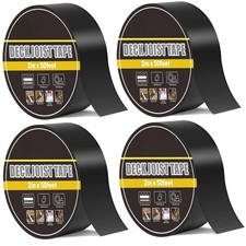 Black Joist Tape for Decking,2inx50ft,4-Pack,Joist Deck Butyl Tape for Joist,  picture