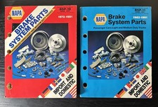 LOT 2x 1991 NAPA Brake System Catalogs 1972 1991 Cars Trucks BSP10 BSP11 Vintage picture