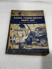 1946-1951 Dodge Flat Fender Power Wagon OEM Parts Catalog Manual picture